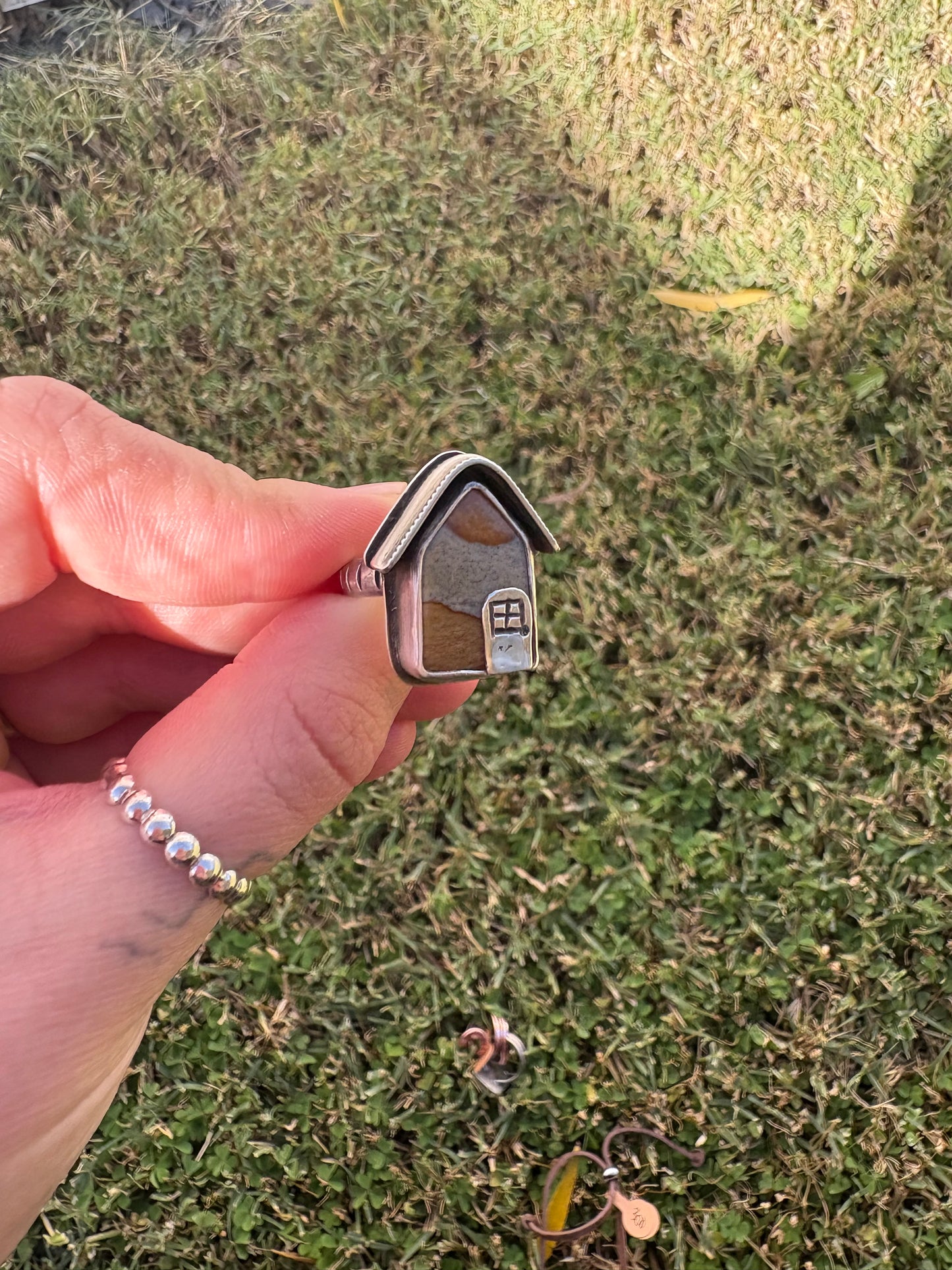 Polychrome Jasper House Ring