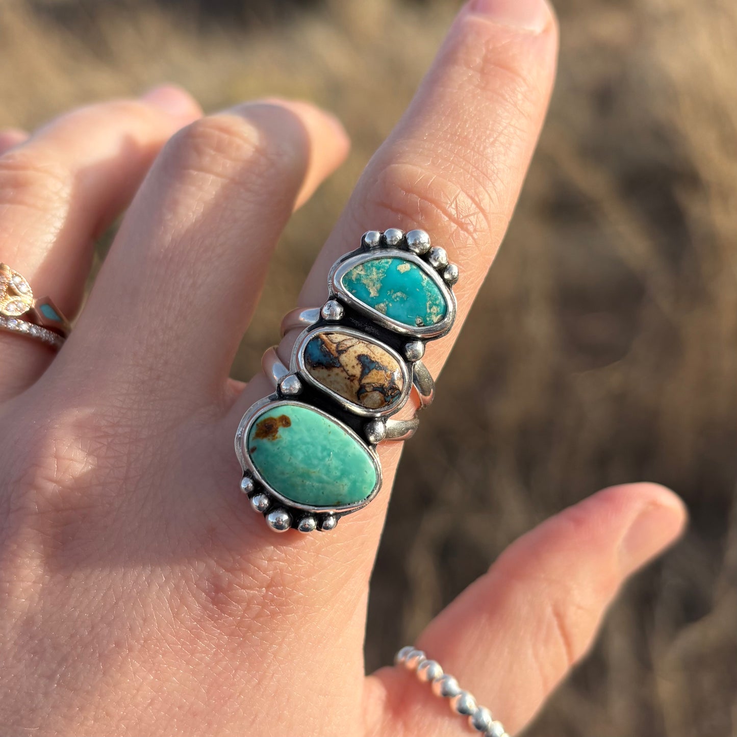 Arizona & Kingman Turquoise Statement Ring