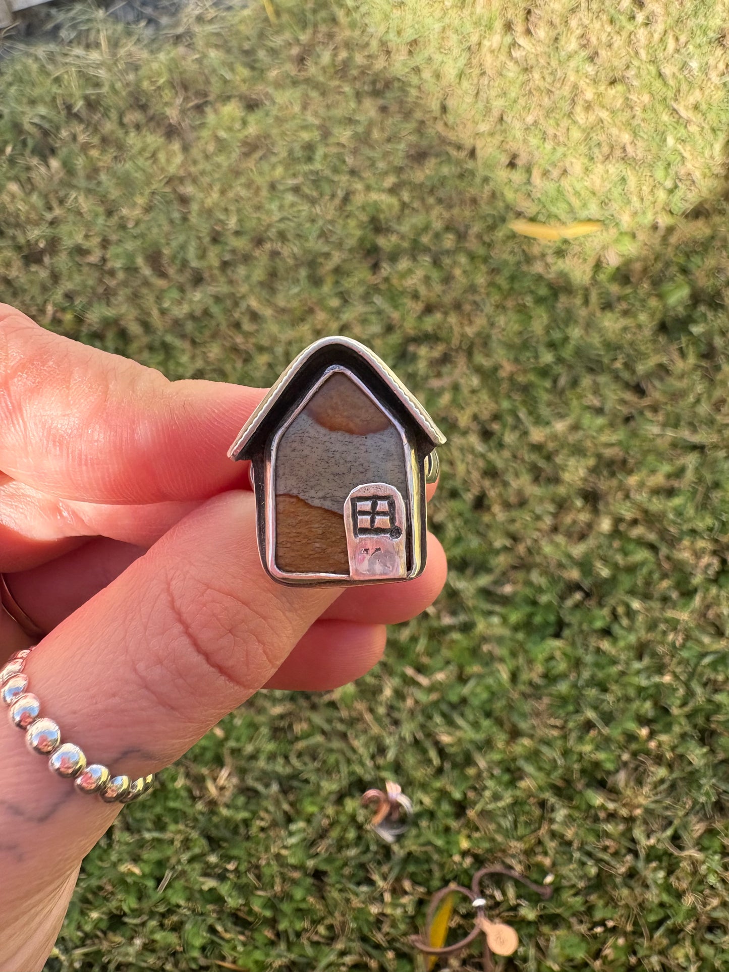 Polychrome Jasper House Ring